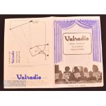 Valradio Ltd, London "Television Projectors" 1950 Brochure threefold brochure illustrating and