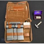 Gillette Aristocrat Razor & Original Case 1st Generation 400.621, in gents leather travel set