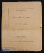 USA – Memoirs of the American Academy of Arts and Sciences, New Series Vol 3 1848 with