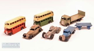 Selection of playworn Dinky Meccano toys to include Supertoy 513 Guy Motors flatbed lorry, Auto