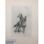 India & Punjab – Antique print showing a Sikh Horseman of Nabha a vintage print of a mounted Sikh,