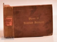 Beecham's Photo Folio 'Views of Scottish Scenery' illustrated, with pencil numbered to most pages,