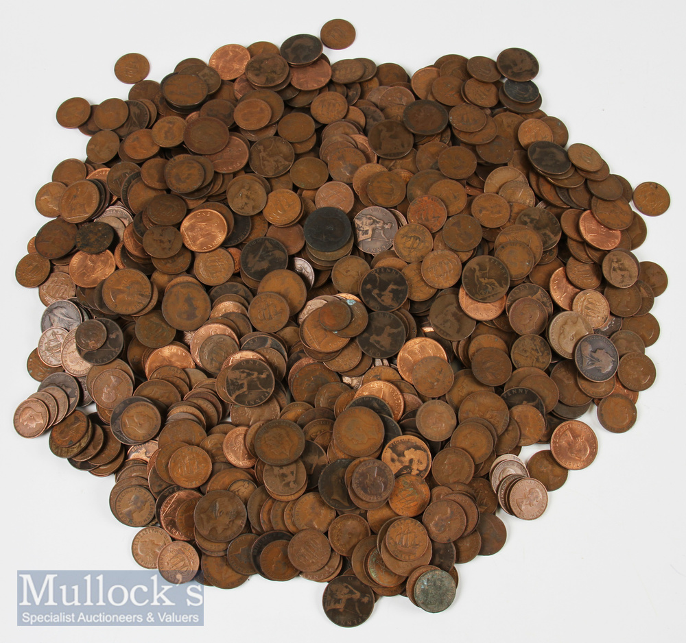 Quantity of British and Commonwealth copper coins to include Victorian, George V and George VI, (#