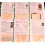 Selection of Victorian Peerage Autographs featuring Duke of St Albans, Baron Boston, Samuel Hood 2nd