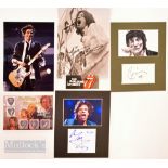 Rolling Stones Limited Edition Guitar Picks autographs mick jagger - Ronnie Wood - Bill Wyman and