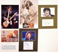 Rolling Stones Limited Edition Guitar Picks autographs mick jagger - Ronnie Wood - Bill Wyman and