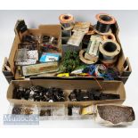Mixed O Gauge Model Railway Accessories incl' spare parts, kits tools, to include, wheels, trees,