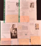 Entertainment Autographs – including Ralph Richardson (1902-1983), Richard Burton (1925-1984),