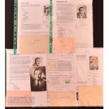 Entertainment Autographs – including Ralph Richardson (1902-1983), Richard Burton (1925-1984),