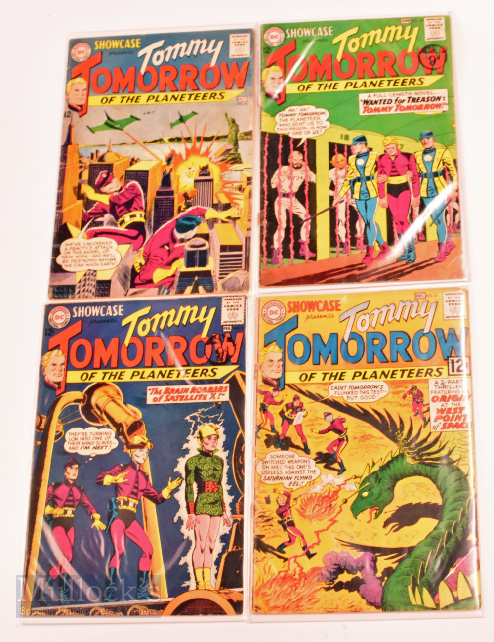 1960s DC National Comics Tommy Tomorrow of The Planeteers No. 41, 42, 44, 46.in fair condition,