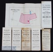 1906-1920 Estate Auction catalogue & Colour Plans Herefordshire features Sufton Estate, Bage House