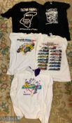 1980-90s Vintage T shirts TT Isle of Man Races to include 2 British 20 Grand Prix 1987- XL+L,