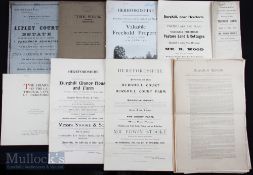 1877-1919 Estate Auction catalogue & colour Plans Herefordshire to include 1877 The Litley Court