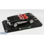 Gearbox 1/12 Scale Diecast Model Black 1958 Chevrolet Corvette With original box (some signs of wear