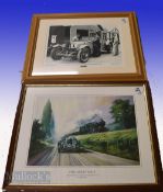 **Mullocks Staff Party Lot** Quantity of Paintings, Pictures and Prints featuring Motor Racing