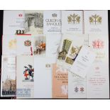 1968-83 Lord Mayor of London Guildhall and Mansion House banquets and dinner cards / menus to