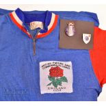 Scarce 1958 British Empire and Commonwealth Games Cardiff Wales Cycling top with England 1958