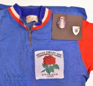 Scarce 1958 British Empire and Commonwealth Games Cardiff Wales Cycling top with England 1958