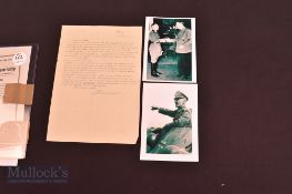 WWII Nazi Germany – Hasso Von Manteuffel (1897-1978) Signed Typed Letter dated June 8th 1970, on