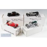 4 x Various Franklin Mint 1:24 Scale Diecast Models features the 1925 Rolls Royce Silver Ghost (with