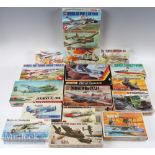 1960-70 Airfix Revell Matchbox Frog & KP Plastic Kits large collection all boxed unmade, appear