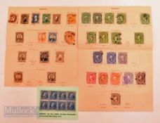 Mexico - Collection of over 60 Postage Stamps from First Issue of 1857 To 1886. Included are 3
