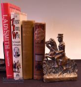 4x Boer War related books and brass General Calvary Figure to include From Cape Town to Ladysmith GW