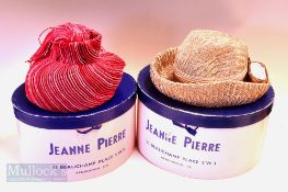 1950-1960 Period Jeanne Pierre of Kensington Ladies Hats with original hat boxes, to include a fur