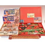 c1950 Meccano construction set No 5 plus Tricy Trix set, both are part sets in used condition,