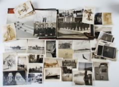 WWII Family Photograph Album, to includes photograph of 2 brothers who served in British Army, RAF