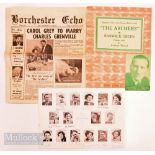 c1955 cast of the Archer radio show signed program signed by 14 Eddie Robinson - Bob Arnold - Gwen