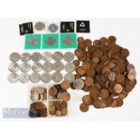 Quantity of British and World coins to include copper, crowns, and others (#3.5kg)