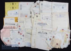 1920-1950 Ephemera of Business Letterhead Billheads Invoices and receipts with noted companies of