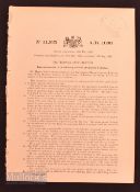 Steam Powered Bus, 1899 Patent Invention accepted of specifications for improvements to this Self-