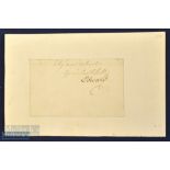 Autograph – Prince Edward Duke of Kent and Strathearn (1767-1820) Signed Cutting fourth Son of