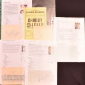 Entertainment Autographs – featuring Chubby Checker (b.1941) (with programme), Gregory Peck (1916-