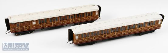 Rake of 2 LNER Model Railway Kenard Models O Gauge LMS Finescale Gresley Coaches incl' 1st and 3rd