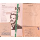 Entertainment Autographs – featuring Bing Crosby (1903-1977) (signed typed letter with envelope),