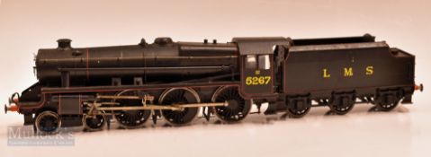 O Gauge Electric Finescale LMS 5267 Locomotive Black and tender possibly made by Kenard Models, 2