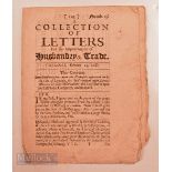 East India Company Document, 1682 being a collection of Letters (Proposals) for increasing the trade