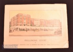 Luxury Development in Kensington High Street "Phillimore Court", 1930s Quality Publicity Brochure of