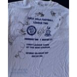 2007 Shrewsbury Town Football Club signed T Shirt, signed at the opening of the new stadium in the