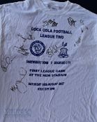 2007 Shrewsbury Town Football Club signed T Shirt, signed at the opening of the new stadium in the