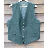 Vintage Clothing - Gent's Hunting Wool Waistcoat by Elch Austria, Antler buttons, chest size 44"