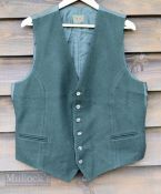 Vintage Clothing - Gent's Hunting Wool Waistcoat by Elch Austria, Antler buttons, chest size 44"