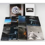 Breitling Chronolog Brochures c2000s (8) run missing 2003, with Breitling for Bentley 2010