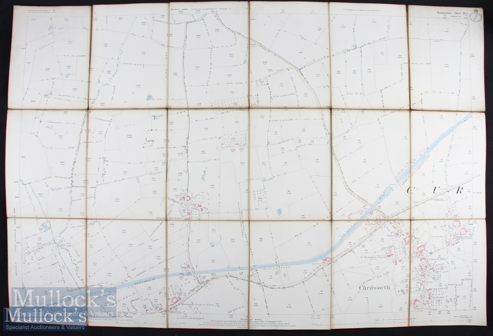 West Midlands – Frederick Blackett and J Wilkinson Selection of linen backed Maps featuring - Image 4 of 5