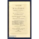 Letters On Malvern Descriptive and Historical Containing an Account of its Waters and