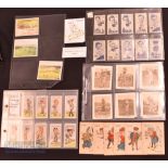 A collection of golf and golf related cigarette cards modern reprints and a few original,