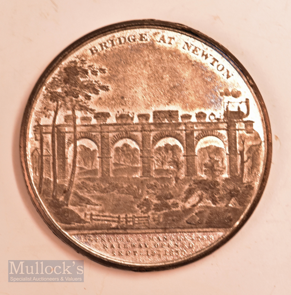 Opening of The Liverpool and Manchester Railway, 1830 Fine Commemorative Medallion. Obverse;